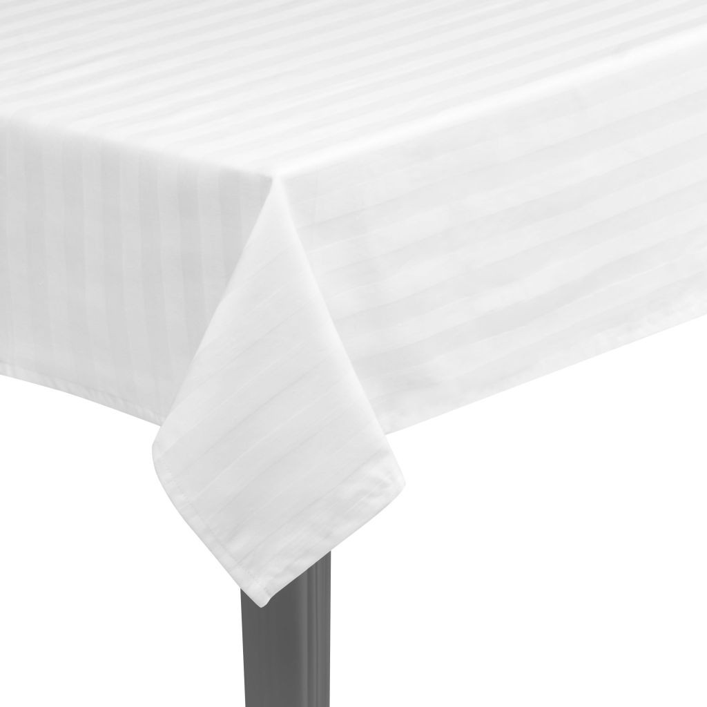5 pcs Tablecloths Cotton Satin White 100x100 cm
